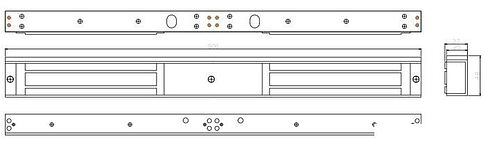 Электромагнитный замок ZKTeco CM-280D