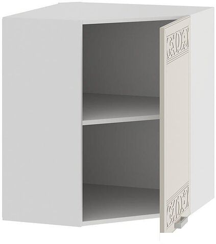 Шкаф навесной Трия Долорес 1В6У (белый/крем)