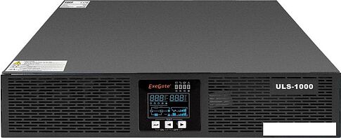 Источник бесперебойного питания ExeGate PowerExpert ULS-1000.LCD.AVR.C13.USB.RS232.SNMP.2U