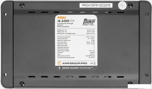 Автомобильный усилитель AMP PRO 4.100 FR