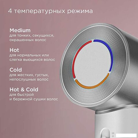 Фен Redmond (Редмонд) HD1703 (серый/белый)