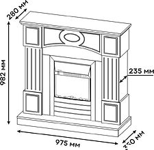 Каминокомплект Planta PORT005W-FS600B
