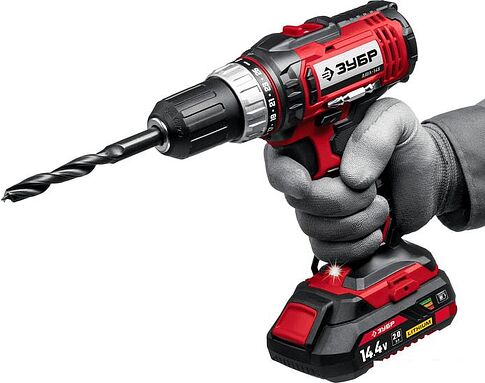 Дрель-шуруповерт Зубр Мастер ДШЛ-145-22 (с 2-мя АКБ, кейс)