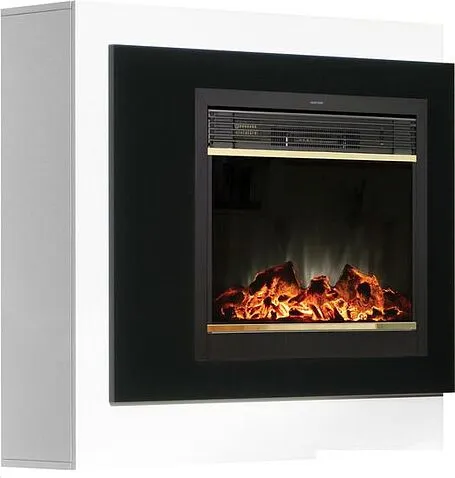 Каминокомплект Smolcom Tesla MB/JUP Moonblaze Deluxe-S BR LT (бьянко белый/черный)