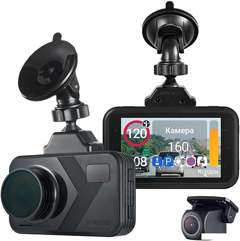 Видеорегистратор-радар детектор-GPS информатор (3в1) Roadgid Premier 4 2CH (set 2)