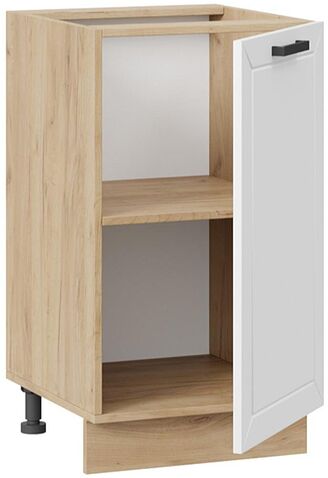 Шкаф напольный Трия Лорас 1Н45 (дуб крафт золотой/холст белый)