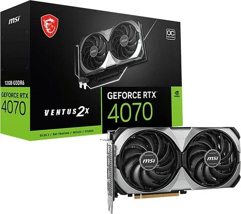 Видеокарта MSI GeForce RTX 4070 Ventus 2X E1 12G OC