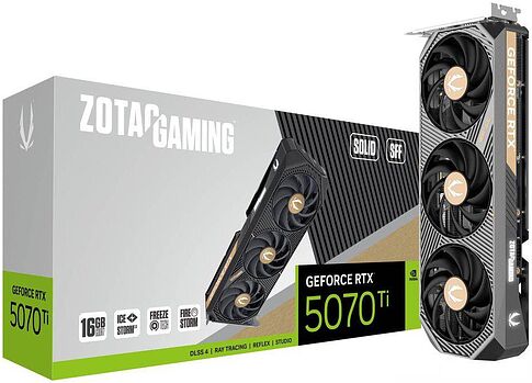 Видеокарта ZOTAC Gaming GeForce RTX 5070 Ti Solid SFF ZT-B50710D3-10P