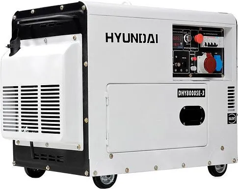 Дизельный генератор Hyundai DHY 8000SE-3