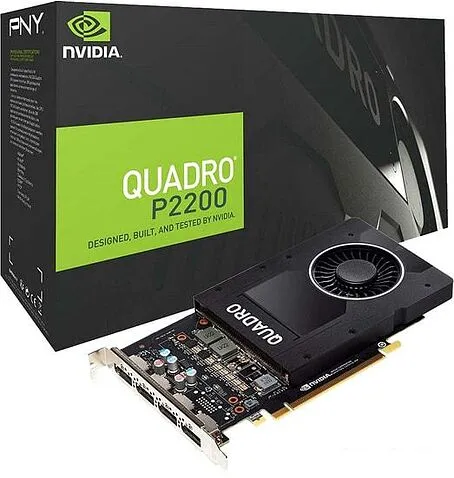 Видеокарта PNY Nvidia Quadro P2200 5GB GDDR5X VCQP2200-SB