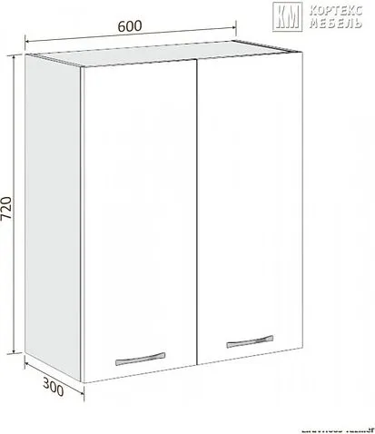 Шкаф навесной Кортекс-мебель Корнелия Лира ВШ60с (салатовый)