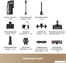 Пылесос Trouver Cordless Vacuum Cleaner G70 Detect V2515 (евровилка, черный)