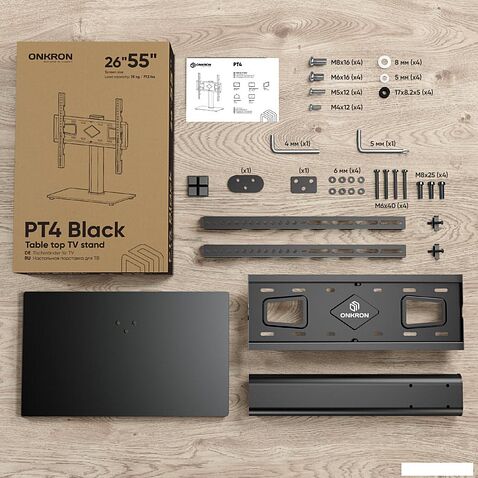 Стойка для телевизора Onkron PT4 (черный)