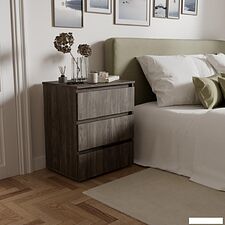 Комод Кортекс-мебель Бари 60 3ш (орех элия/орех элия/дуб сонома)