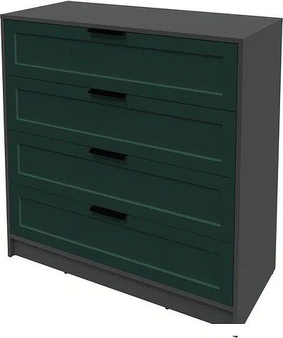 Комод Интерлиния Концепт Тренд КТ-К100 (антрацит/изумруд)