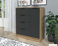 Тумба Интерлиния Концепт КТ-Т90 (антрацит/дуб золотой)