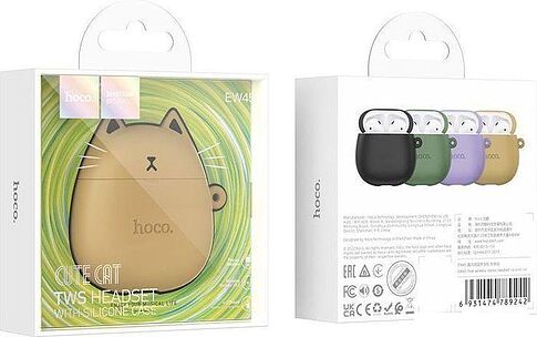 Наушники Hoco EW45 Cute Cat (коричневый)