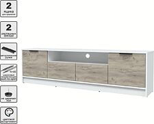Тумба Интерлиния ТВ Концепт КТ-ТВ4-50 (дуб серый/белый платинум)