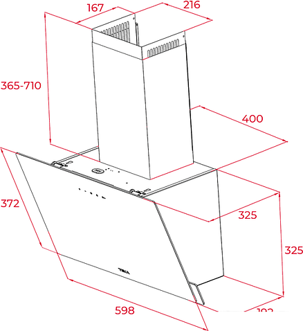 Кухонная вытяжка TEKA DVN 64030 TTC 112950005 (белый)