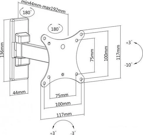 Кронштейн SBOX LCD-901
