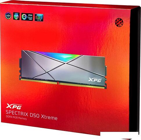 Оперативная память A-Data XPG Spectrix D50 RGB 2x8GB DDR4 PC4-38400 AX4U48008G19K-DGM50X