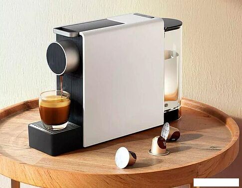 Капсульная кофеварка Scishare Capsule Coffee Machine Mini S1201 (с евровилкой, золотистый)
