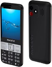 Кнопочный телефон Maxvi B33 (черный)