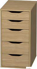 Комод Mio Tesoro Ингар 5 36x71x53 (дуб скандинавский)