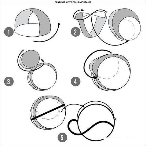 Палатка пляжная Мультидом Арка (серый)