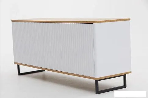 Тумба Shtabe Royal 5041 эко (белый/дуб сантана/черный)