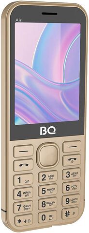 Кнопочный телефон BQ 2843 Air (золотистый)