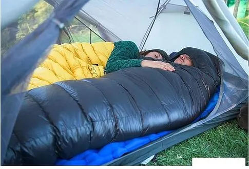 Спальный мешок Naturehike CWZ400 NH19W400-Z M (левая молния, черный)