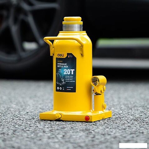 Бутылочный домкрат Deli DQ71020 20т