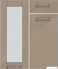 Кухонный модуль Интерлиния Мила Пластик 3.6 (шторм/шторм/белый гранит)