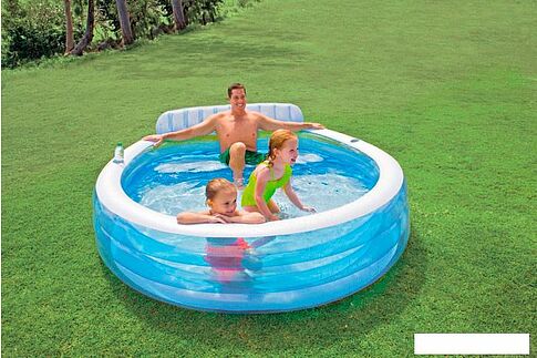 Надувной бассейн Intex Swim Center Family Lounge 224x216x76 (57190)