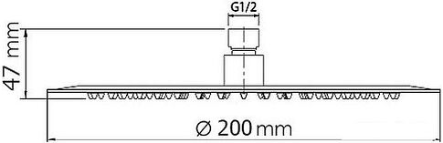 Верхний душ WeltWasser HS 20R