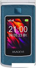 Телефон Maxvi E28 (голубой)