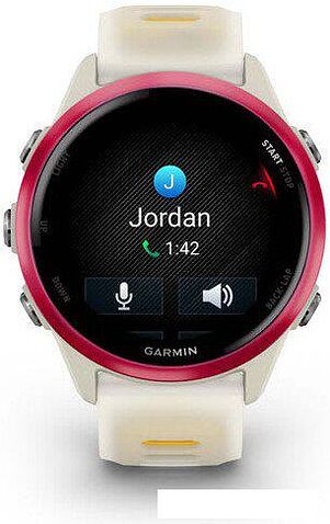 Умные часы Garmin Forerunner 570 42 мм (бежевый/розовый)