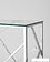 Консольный стол Stool Group Арт Деко 120x40 (прозрачное стекло/сталь серебристый)