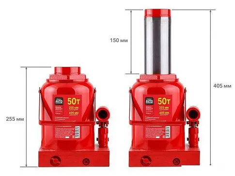 Бутылочный домкрат Startul Auto ST8018-50 50т