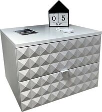 Тумба Shtabe Simple 7002 эко (травертин/белый)