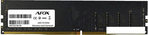 Оперативная память AFOX 4ГБ DDR4 3200 МГц AFLD44PK1C