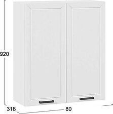 Шкаф навесной Трия Лорас 1ВВ8 с двумя дверями (белый/холст белый) Шкаф навесной Трия Лорас 1ВВ8 с двумя дверями (белый/холст белый)