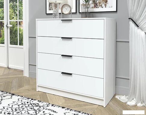 Комод Интерлиния Концепт КТ-К100 (белый платинум/белый платинум)