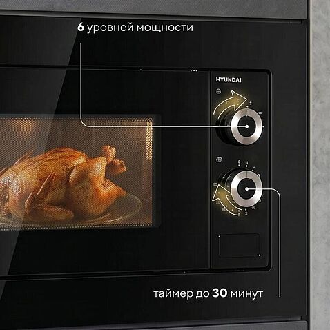 Микроволновая печь Hyundai HBW 2031 BG