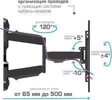 Кронштейн для телевизора Tuarex Olimp-605 (черный)