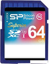 Карта памяти Silicon-Power SDXC UHS-I U3 (Class 10) 64GB (SP064GBSDXCU3V10) Карта памяти Silicon-Power SDXC UHS-I U3 (Class 10) 64GB (SP064GBSDXCU3V10)