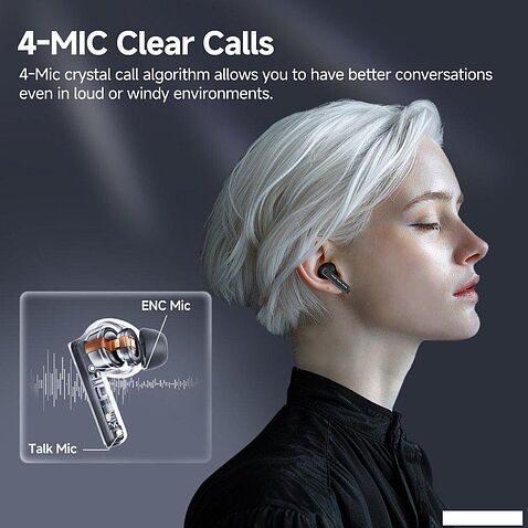 Наушники QCY MeloBuds Neo (черный) + брендированный брелок QCY