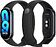 Фитнес-браслет Xiaomi Smart Band 8 (серый, с черным силиконовым ремешком, международная версия)