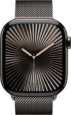 Умные часы Apple Watch Series 10 46 мм (титановый корпус, сланец/сланец, миланская петля M/L) Умные часы Apple Watch Series 10 46 мм (титановый корпус, сланец/сланец, миланская петля M/L)